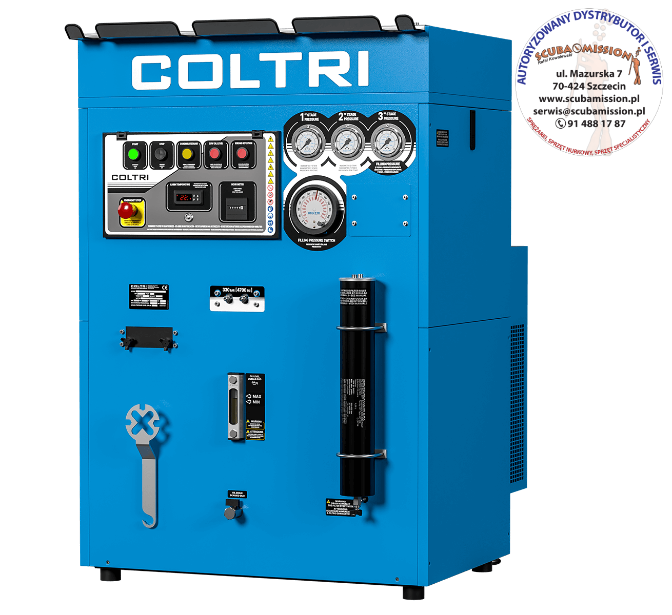 kompresor Coltri model MCH13 Super Silent 235 ET
